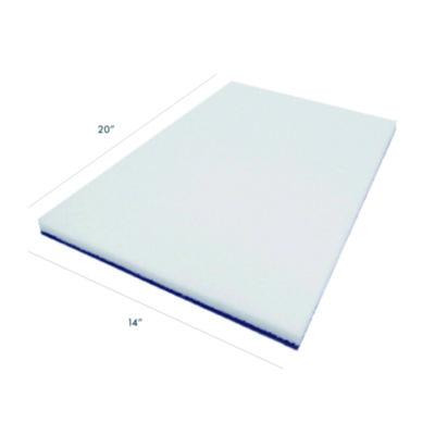 Xtract Melamine Floor Pad, 14 x 20, White/Brown, 5/Carton
