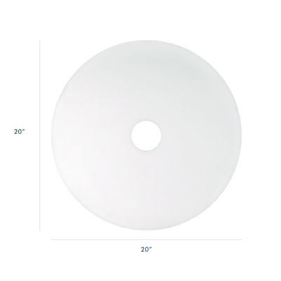 Xtract Melamine Floor Pad, 20" Diameter, White/Brown, 5/Carton