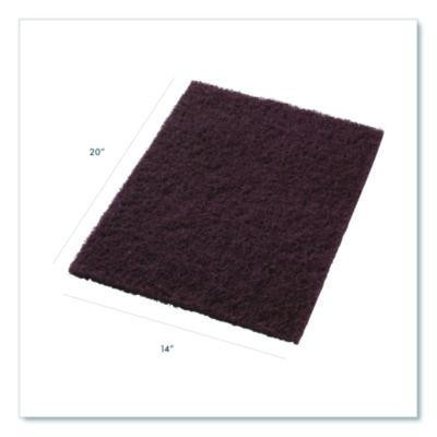 Dominator Strip Pad, 14" x 20", Burgundy, 5/Carton