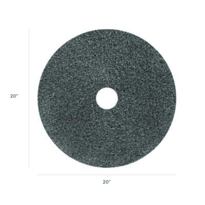 Black Diamond 800 Grit Deep Cleaning Pad, 20" Diameter, Black/Gray, 2/Carton