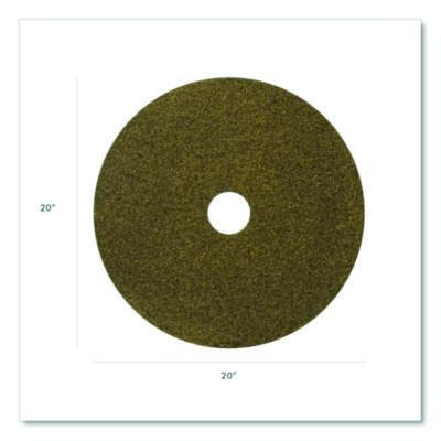 Black Diamond 1500 Grit Diamond Pad, 20" Diameter, Black And Yellow, 2/Carton