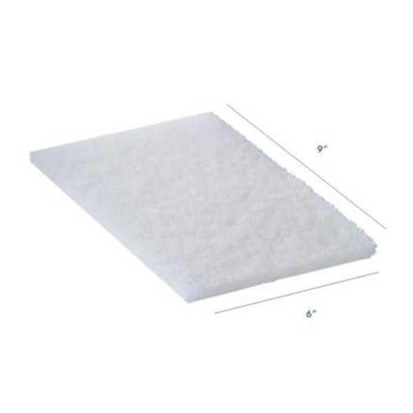 92-98 Light Duty Hand Pad, 6 x 9, White, 20/Carton
