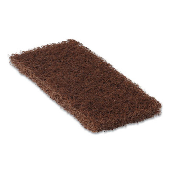 Octopus Heavy Duty Cleaning Pad, 5" x 9", Brown, 20/Carton