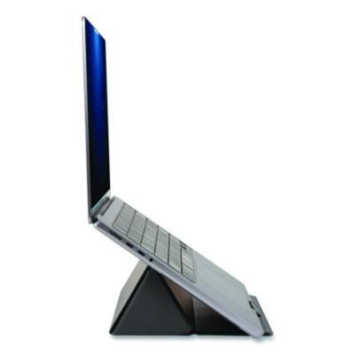 Foldio Laptop And Tablet Stand, +30 Tilt, 9.5" x 14.5" x 3", Black, Supports 7 Lb