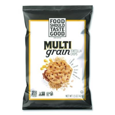 Tortilla Chips, Multigrain With Sea Salt, 1.5 Oz., 24/Carton