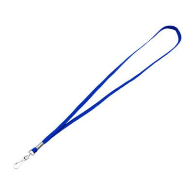 Deluxe Lanyard With J-Hook, Blue, 36" Long, 100/Pack