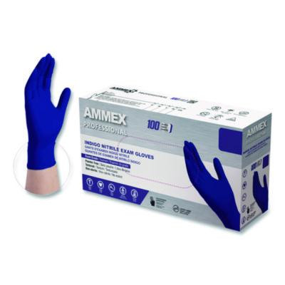 Nitrile Exam Gloves, Powder-Free, Small, Indigo, 100/Box