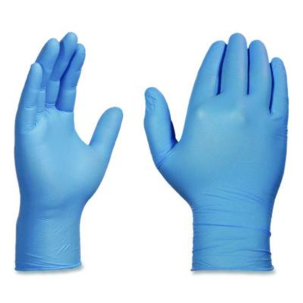 Industrial Nitrile Gloves, Powder-Free, Small, 3 Mil Thick, 9.5" Long, Blue, 100/Box