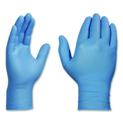 Industrial Nitrile Gloves, Powder-Free, Medium, 3 Mil Thick, 9.5" Long, Blue, 100/Box