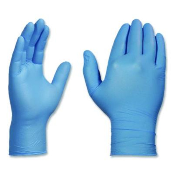Industrial Nitrile Gloves, Powder-Free, X-Large, 3 Mil Thick, 9.5" Long, Blue, 100/Box