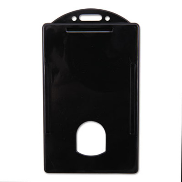 Sicurix Badge/Card Holder, 4 X 2 9/10, Black, 25/Pack