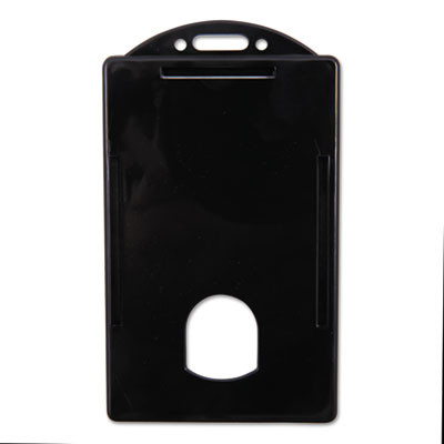 Sicurix Badge/Card Holder, 4 X 2 9/10, Black, 25/Pack