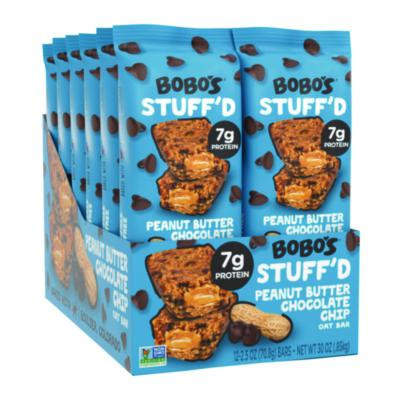 Stuff'D Peanut Butter And Chocolate Chip Oat Bar, 2.5 Oz Bar, 12/Box