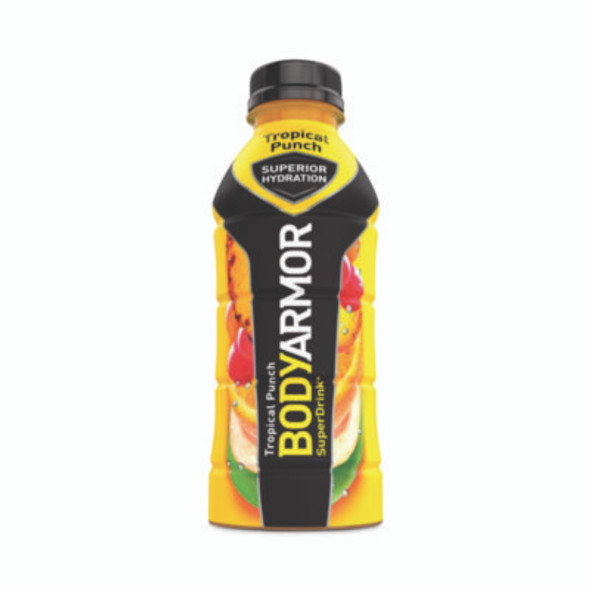 Superdrink Sports Drink, Tropical Punch, 16 Oz Bottle, 12/Pack
