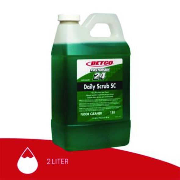 Daily Scrub Sc Fastdraw Floor Cleaner, Characteristic Scent, 2 L Bottle, 4/Carton