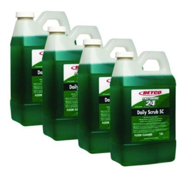 Daily Scrub Sc Fastdraw Floor Cleaner, Characteristic Scent, 2 L Bottle, 4/Carton