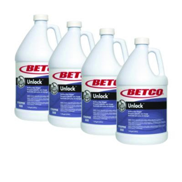 Unlock Floor Stripper, 1 Gal Bottle, 4/Carton