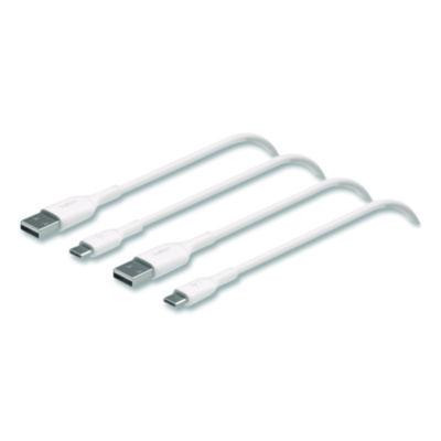 Boost Charge Usb-C To Usb-A Cable, 3.3 Ft, White, 2/Pack