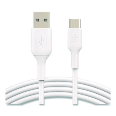 Boost Charge Usb-C To Usb-A Cable, 3.3 Ft, White, 2/Pack