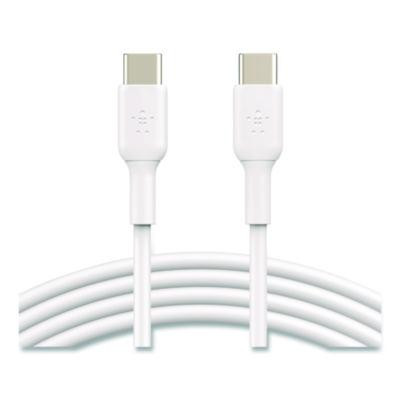 Boost Charge Usb-C To Usb-C Cable, 3.3 Ft, White, 2/Pack