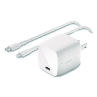 Boost Charge Usb-C Pd 3.0 Pps Wall Charger + Usb-C To Lightning Cable, White