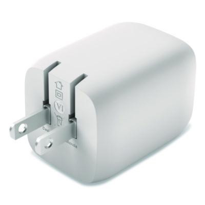 Boost Charge Pro Dual Usb-C Gan Wall Charger With Pps, White