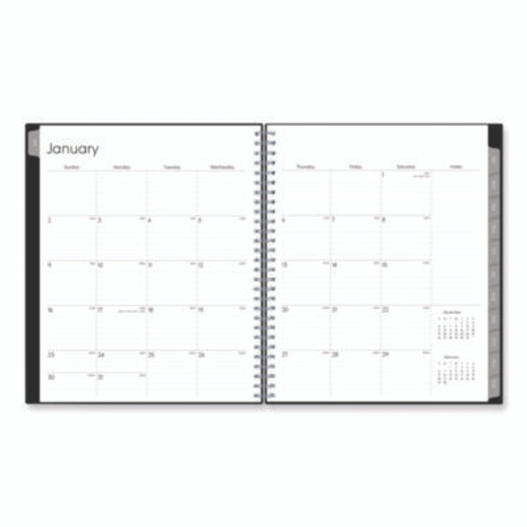 Enterprise Monthly Planner, 10 x 8, Black Cover, 12-Month (Jan To Dec): 2026