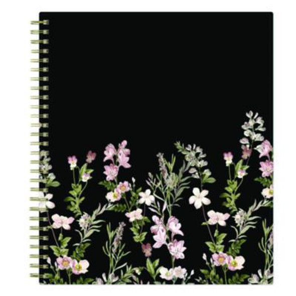 Nevaeh Monthly Planner, Floral Artwork, 10 x 8, Black/Multicolor Cover, 12-Month (Jan To Dec): 2026
