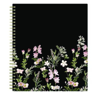 Nevaeh Monthly Planner, Floral Artwork, 10 x 8, Black/Multicolor Cover, 12-Month (Jan To Dec): 2026