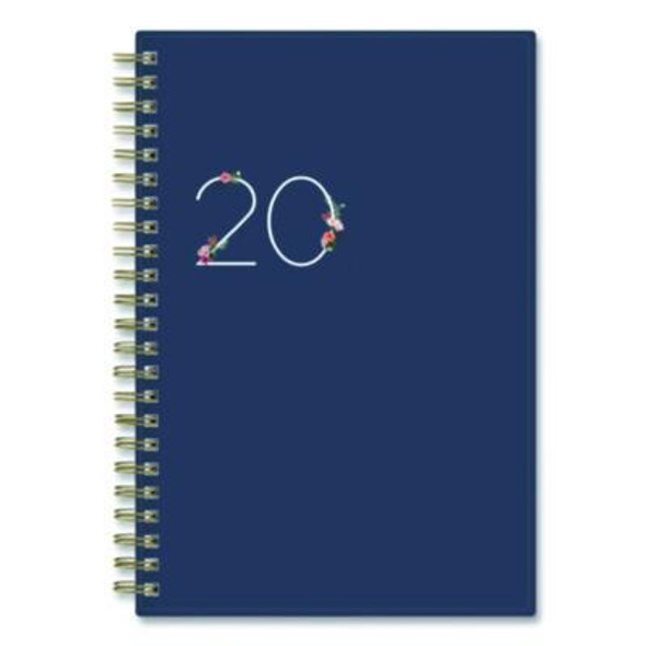 Ashlyn Weekly/Monthly Planner, Floral Artwork, 8 x 5, Navy/Multicolor Cover, 12-Month (Jan To Dec): 2026
