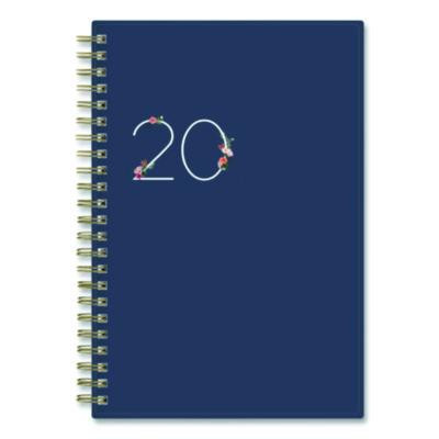 Ashlyn Weekly/Monthly Planner, Floral Artwork, 8 x 5, Navy/Multicolor Cover, 12-Month (Jan To Dec): 2026