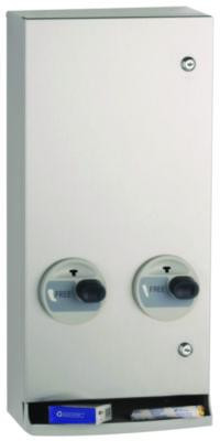 Conturaseries Surface-Mounted Napkin/Tampon Vendor, Stainless Steel, 12 x 8 x 26, Silver