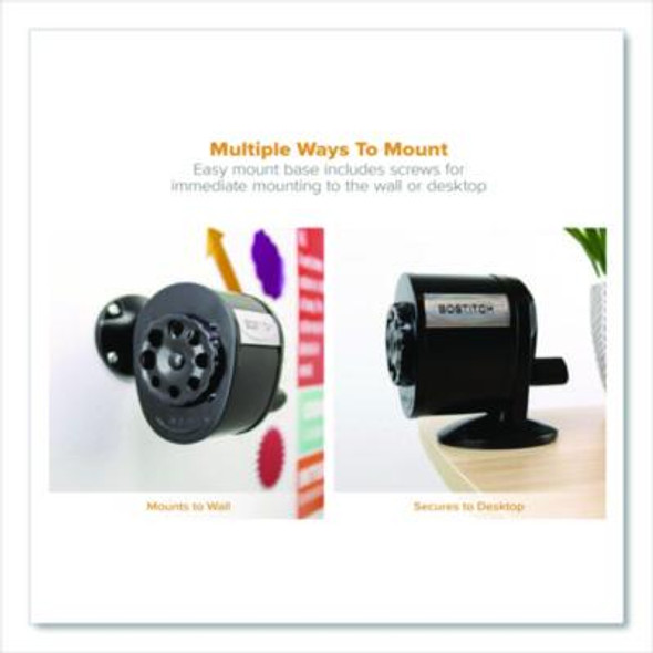 Manual Pencil Sharpener, 2.68 x 4.33 x 5.43, Black, 12/Carton