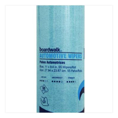 Automotive Wiper Rolls, 9.4 x 11, Blue, 55/Roll, 30 Rolls/Carton