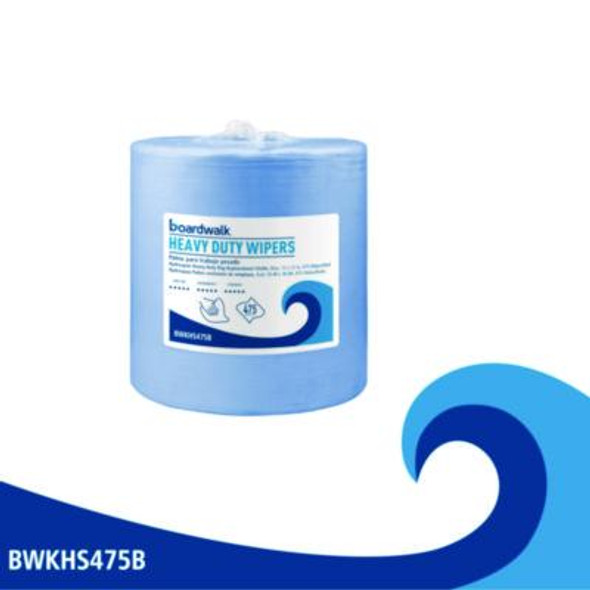 Hydrospun Wipers, 12 x 12, Blue, 475 Sheets/Roll