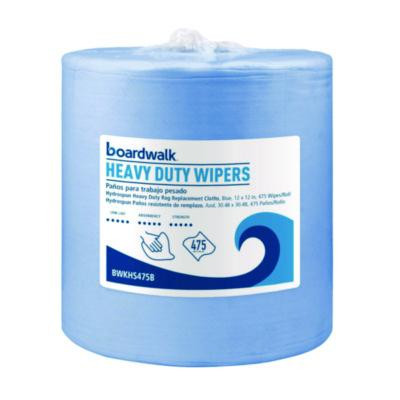 Hydrospun Wipers, 12 x 12, Blue, 475 Sheets/Roll