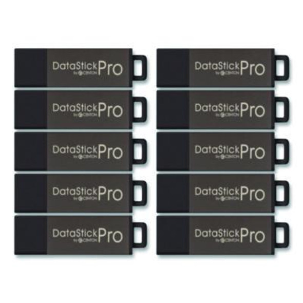 Datastick Pro Usb 2.0 Type A Flash Drive, 32 Gb, Gray, 10/Pack