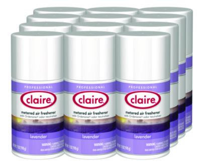 Metered Air Freshener, Lavender, 11 Oz Aerosol Spray, 12/Carton