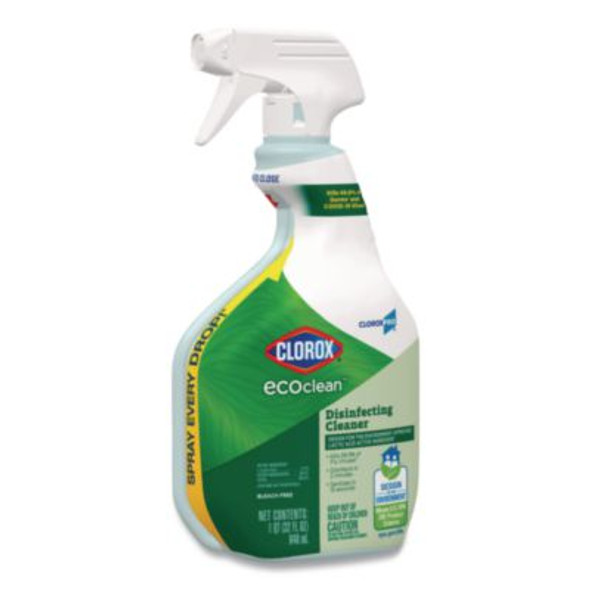 Clorox Pro Ecoclean Disinfecting Cleaner, Unscented, 32 Oz Spray Bottle