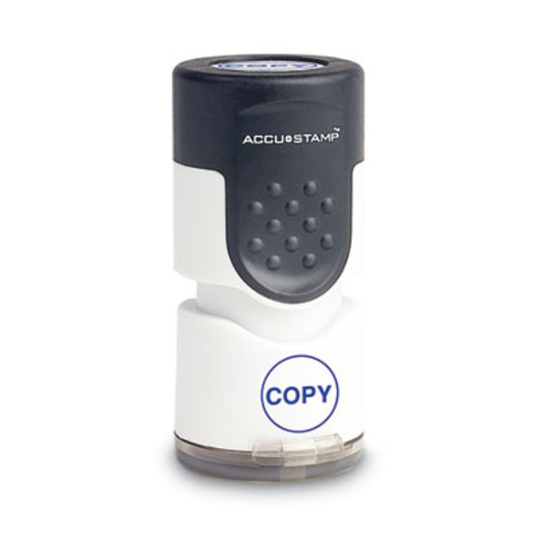 Pre-Inked Round Stamp, Copy, 0.63" Dia, Blue