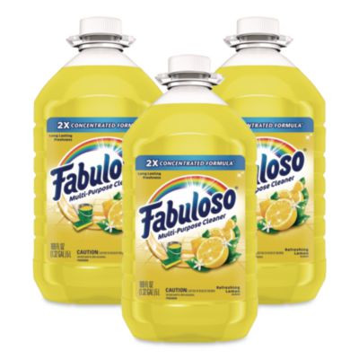 Multi-Use Cleaner, Lemon Scent, 169 Oz Bottle, 3/Carton
