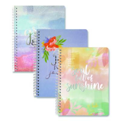 Silver Lining Hardcover Journal, Medium/College Rule, Randomly Assorted Cover Color, (100) 7.75 x 5.8 Sheets