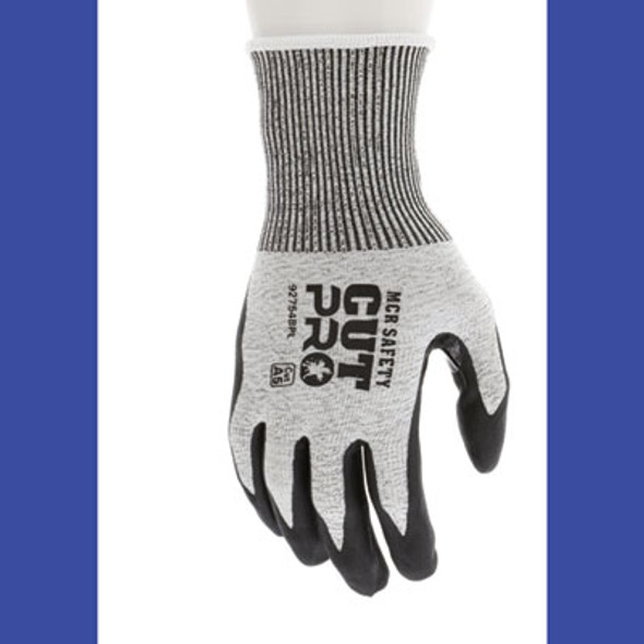 Cut Pro 92754Bp Gloves, 10" Long, Large, Black/Gray, 12 Pairs