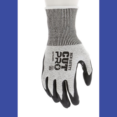 Cut Pro 92754Bp Gloves, 10" Long, Medium, Black/Gray, 12 Pairs