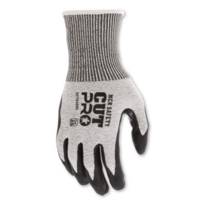 Cut Pro 92754Bp Gloves, 10" Long, Medium, Black/Gray, 12 Pairs