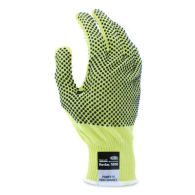 Cutpro Kevlar Gloves, Reversible, 10" Long, Small, Yellow/Black, Pair