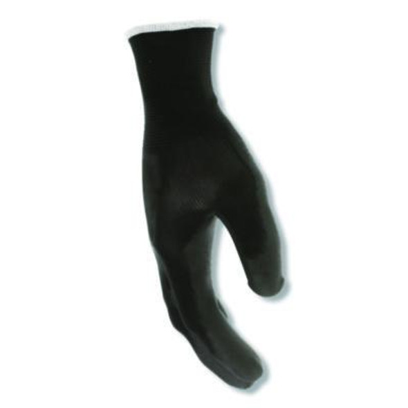 Work Gloves, 10" Long, Medium, Black, 12 Pairs