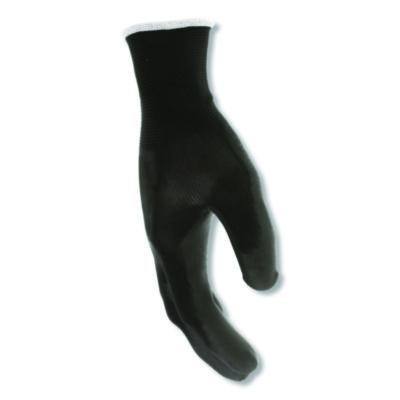 Work Gloves, 10" Long, Small, Black, 12 Pairs