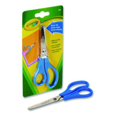 Blunt Tip Kid's Scissors, 5" Cut Length, Straight Blue Handle