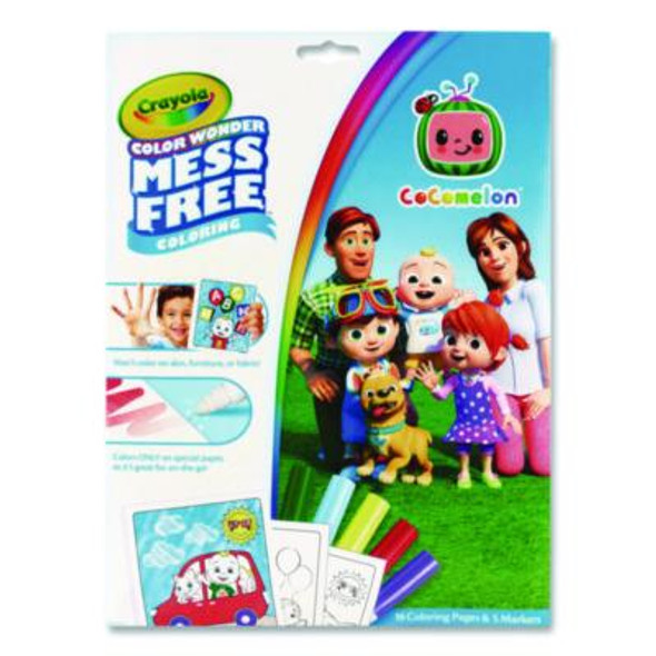 Cocomelon Color Wonder Kit, Includes Five Markers, Ages 3 And Up, 18 Pages